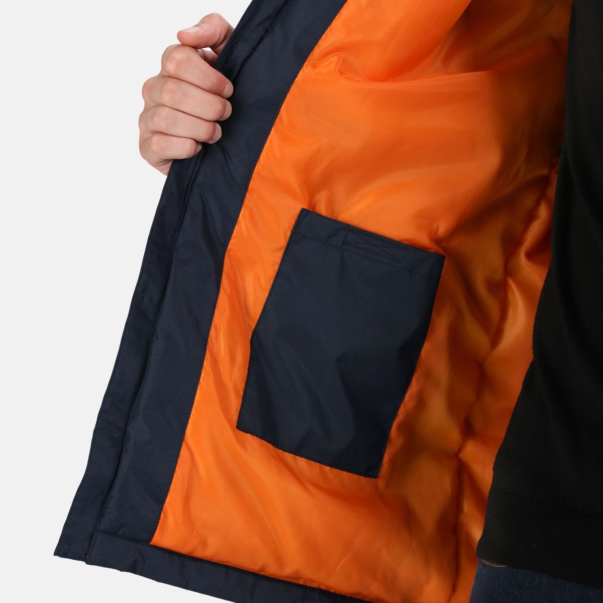 Veste imperméable THERMOGEN bleu marine / orange vif, REGATTA