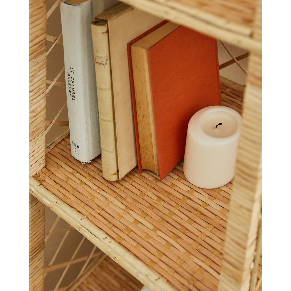 Étagère osier tressé main beige - LEA naturel, HANNUN
