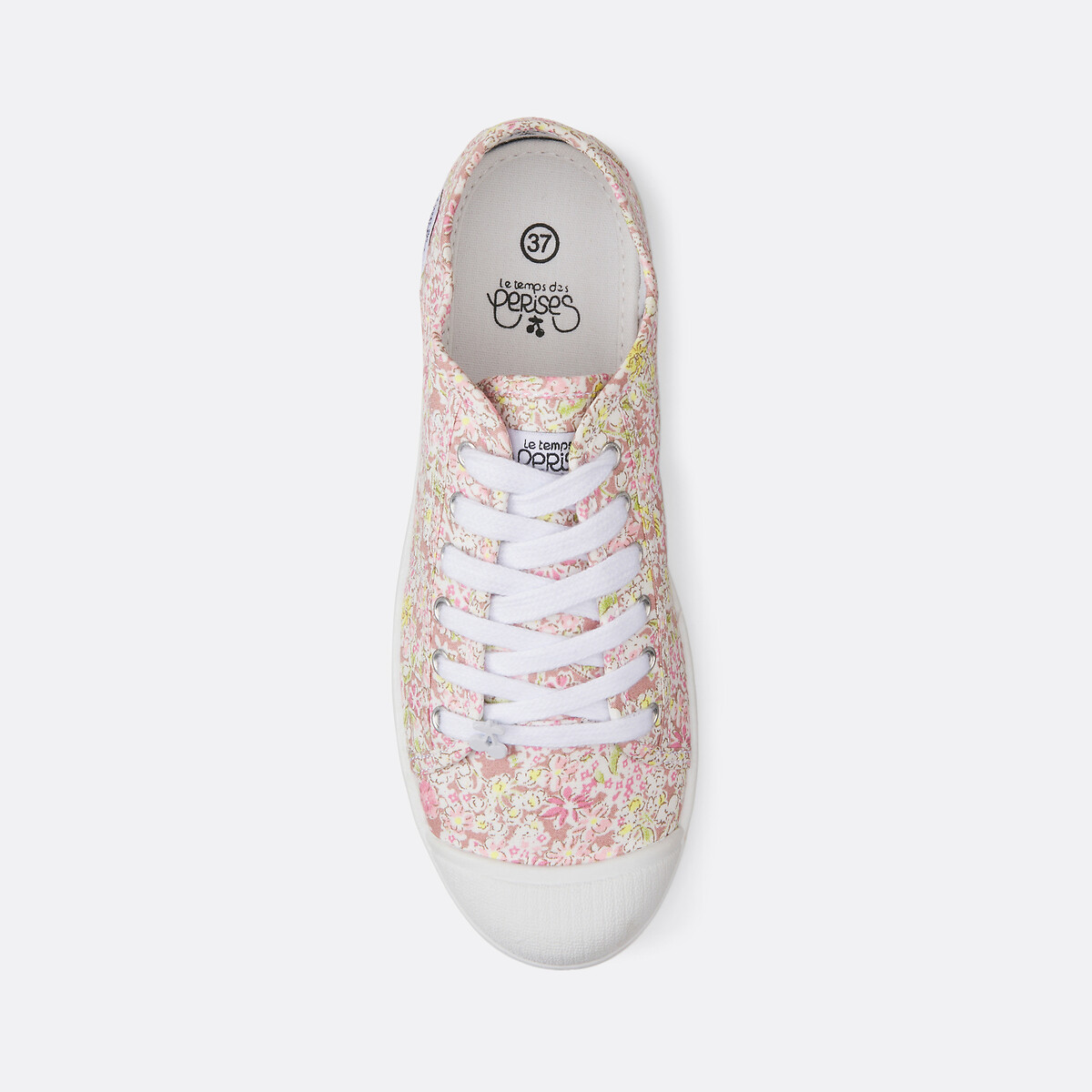 Baskets en toile LTC Basic 02 imprimé rose, LE TEMPS DES CERISES