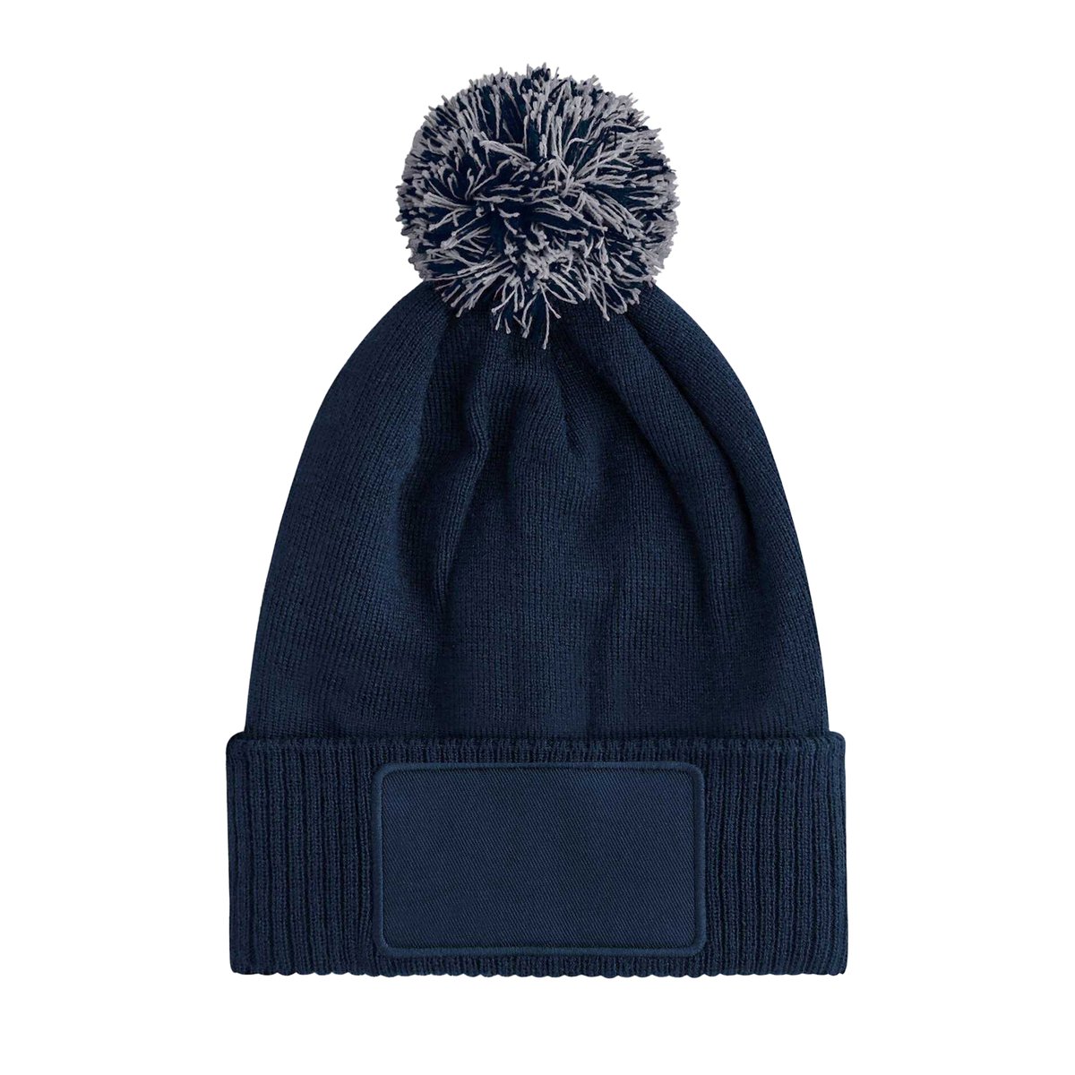 Bonnet motif/style écusson SNOWSTAR bleu marine, BEECHFIELD