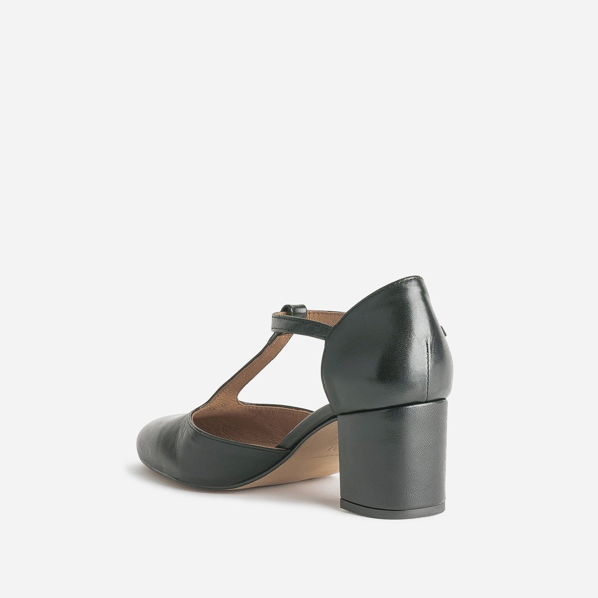 Escarpin en cuir URELIE noir, ERAM