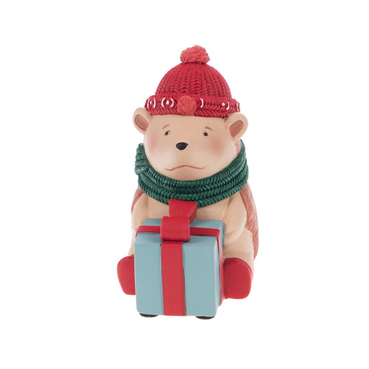 Tirelire Hérisson Noël multicolore, AMADEUS