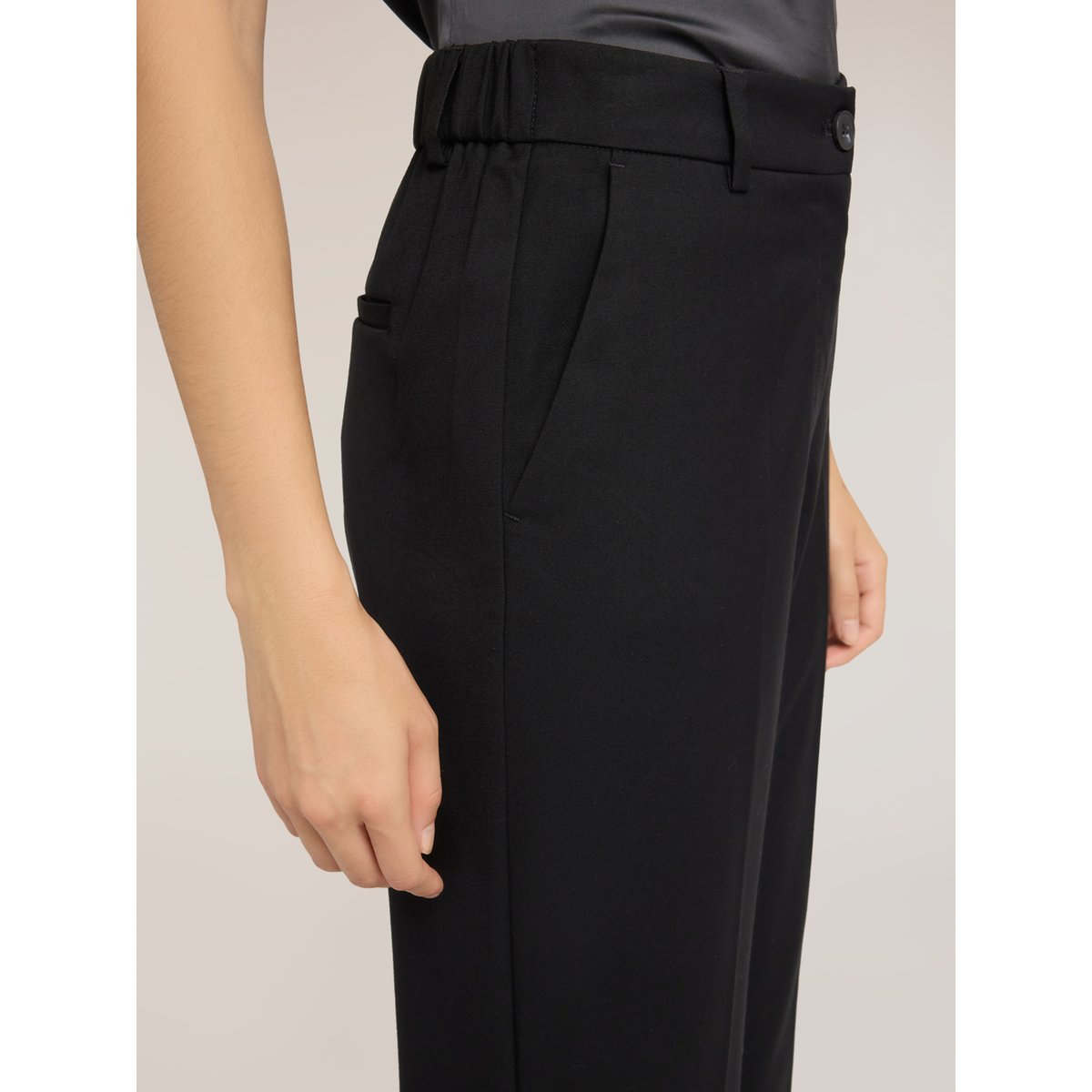 Pantalon coupe droite noir, MOTIVI