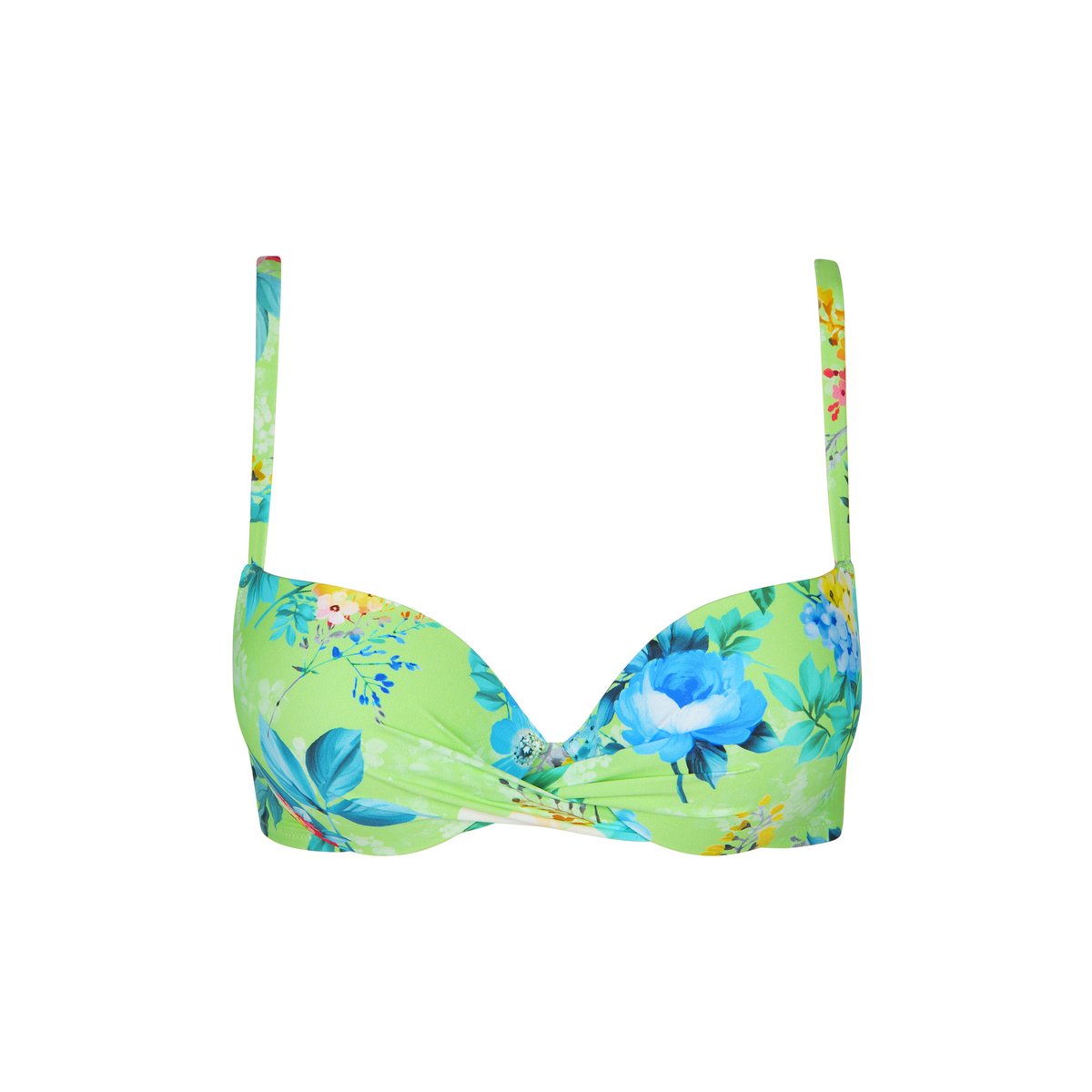 Haut maillot de bain push-up multipositions Manila vert, LISCA