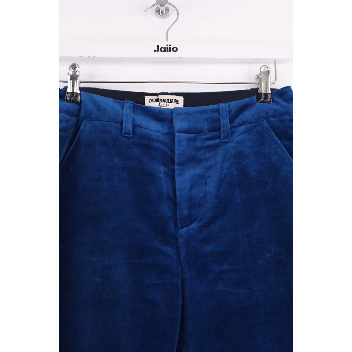 Pantalon droit - Très Bon État bleu, ZADIG&VOLTAIRE