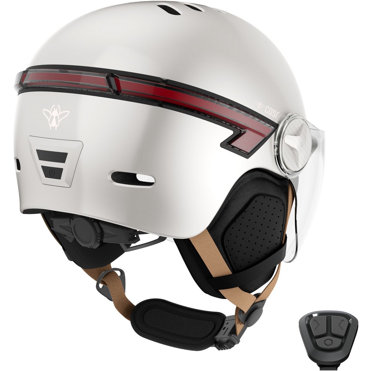 Casque trottinette Led Glow crème taille M crã¨me, CASR