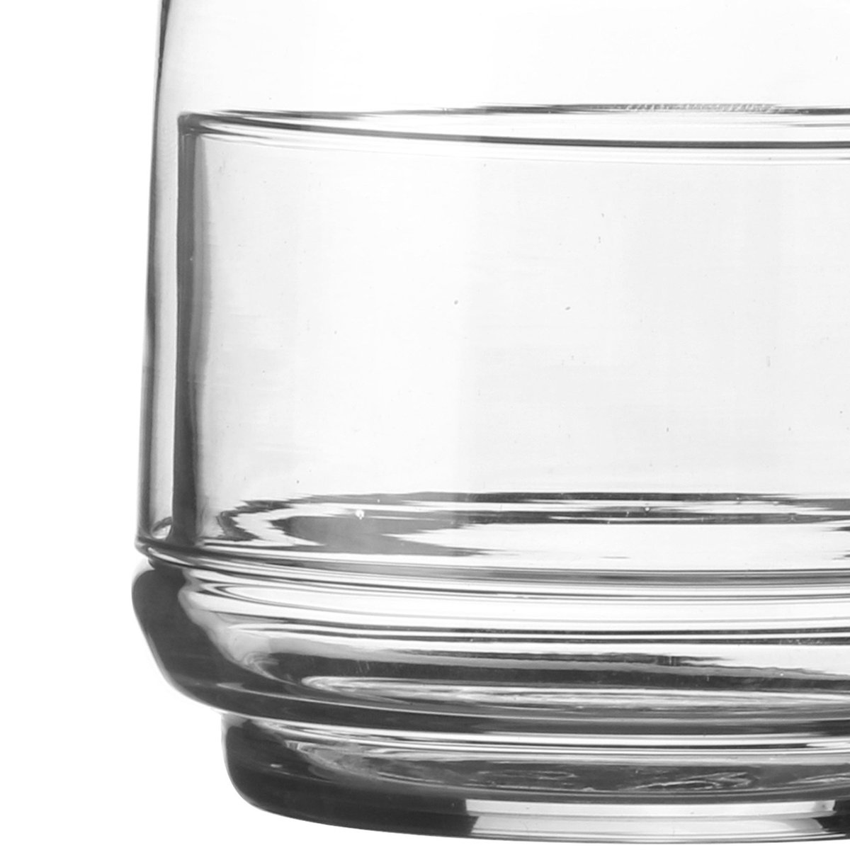 Petite bonbonnière en verre classique ronde transparent, WADIGA