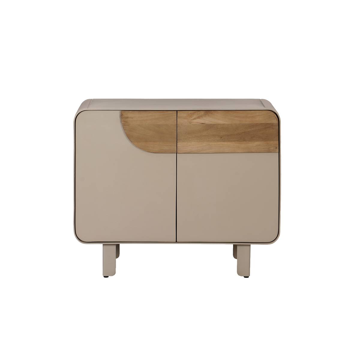 Petit buffet en bois de manguier KEZIA gris, MADE IN MEUBLES