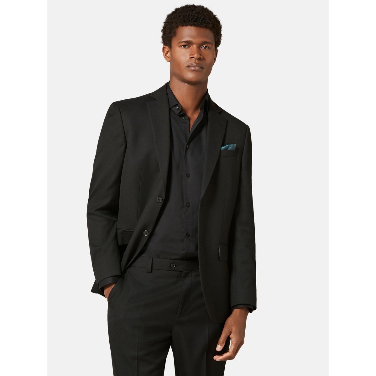 Veste de costume texturée noir, NEXT