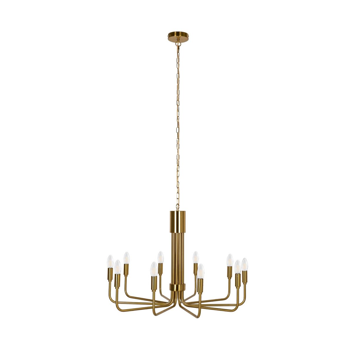 Lustre en métal antique, Elanova laiton, LINDBY