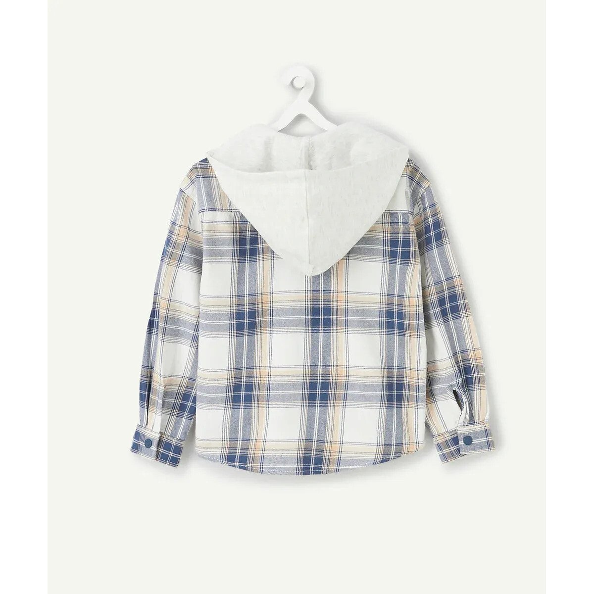 Checked Long Sleeve Shirt ecru/blue checked, TAPE A L'OEIL