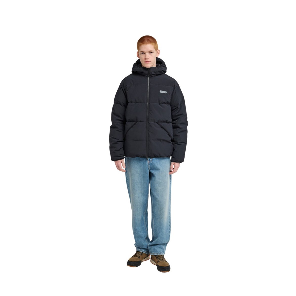 Doudoune HOODED noir flint black, ELEMENT