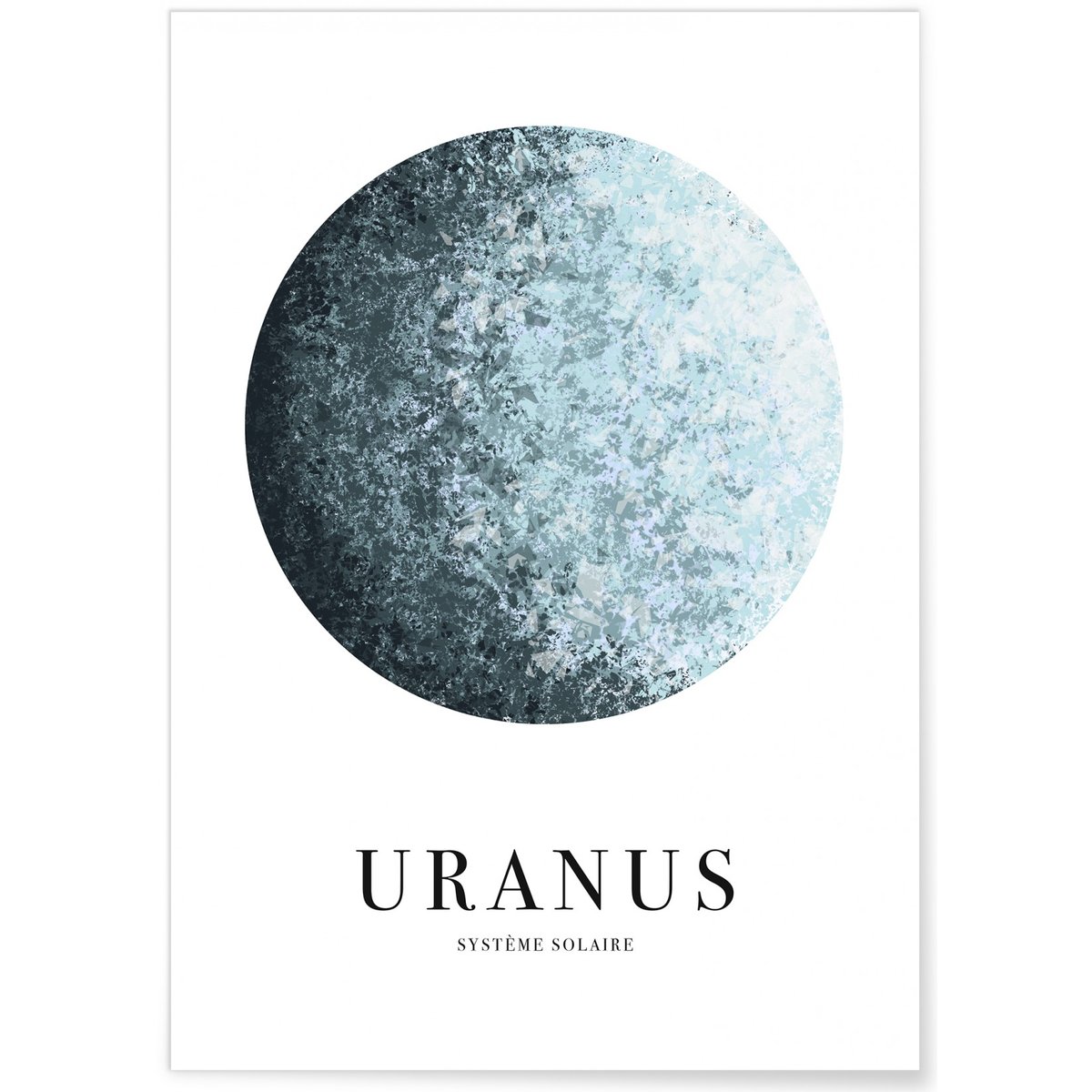 Affiche Uranus blanc, L'AFFICHERIE