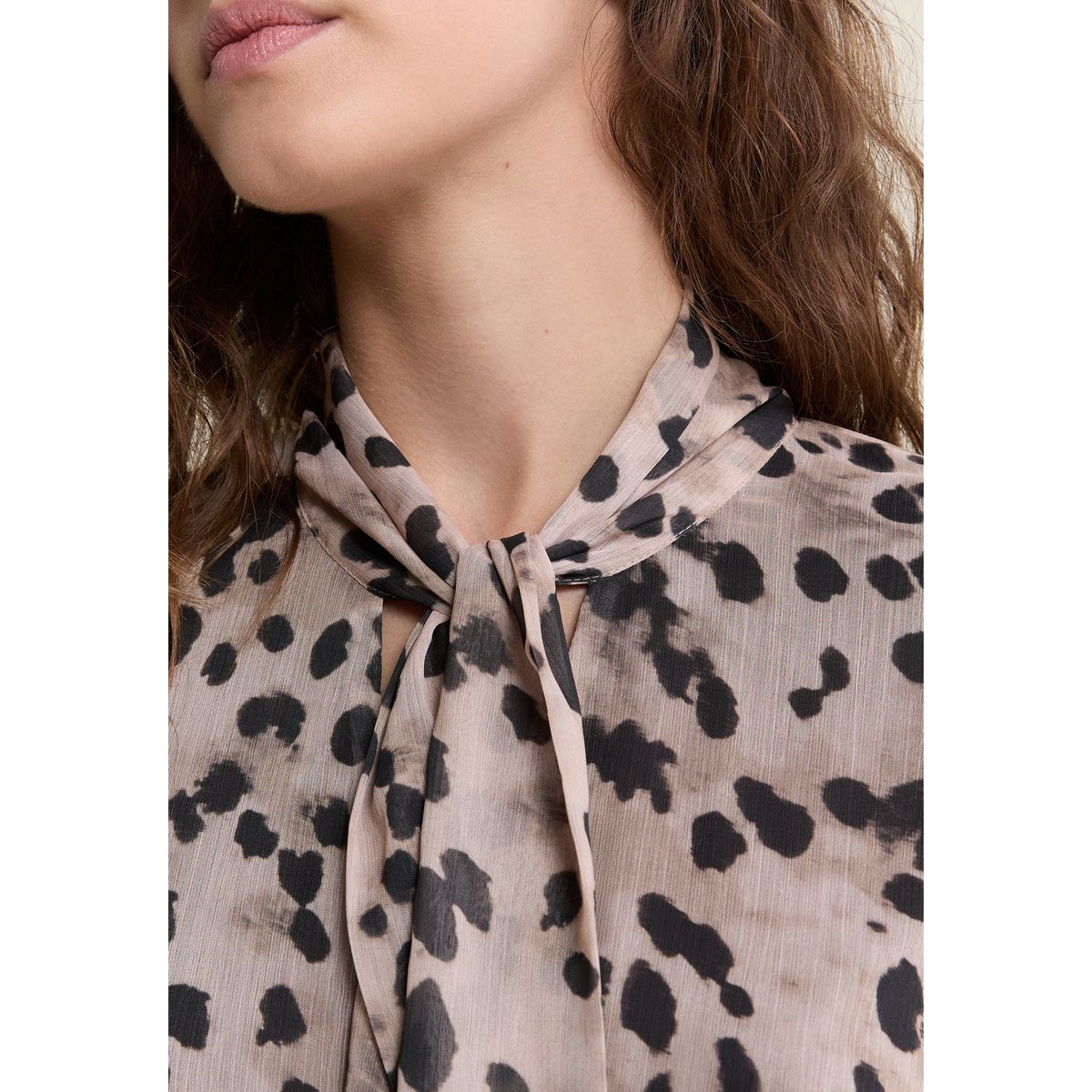 Robe courte à motifs A BERLINI IMP taupe, ETAM