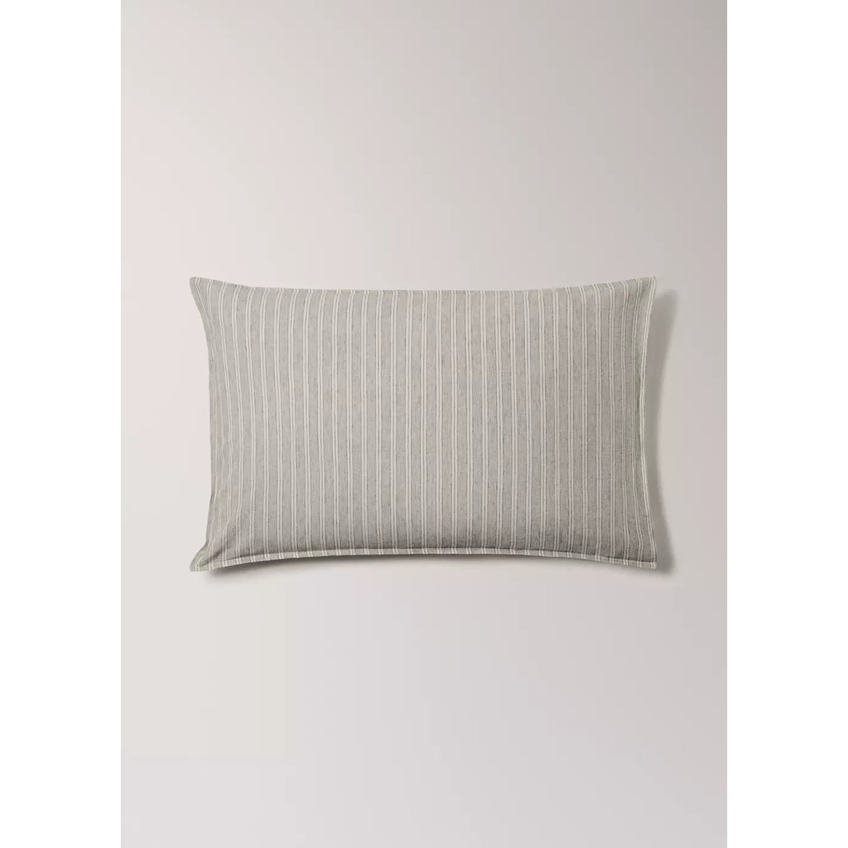 Taie d’oreiller lin cotonà rayures 50x75 cm sable, MANGO HOME