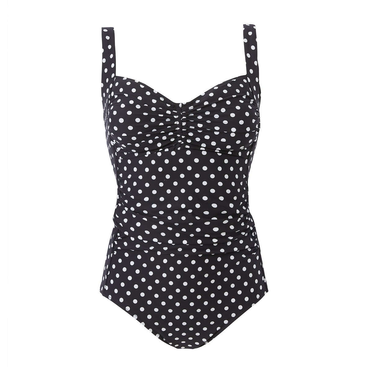 Polka Dot Triangle Swimsuit polka dot print, LA REDOUTE COLLECTIONS PLUS
