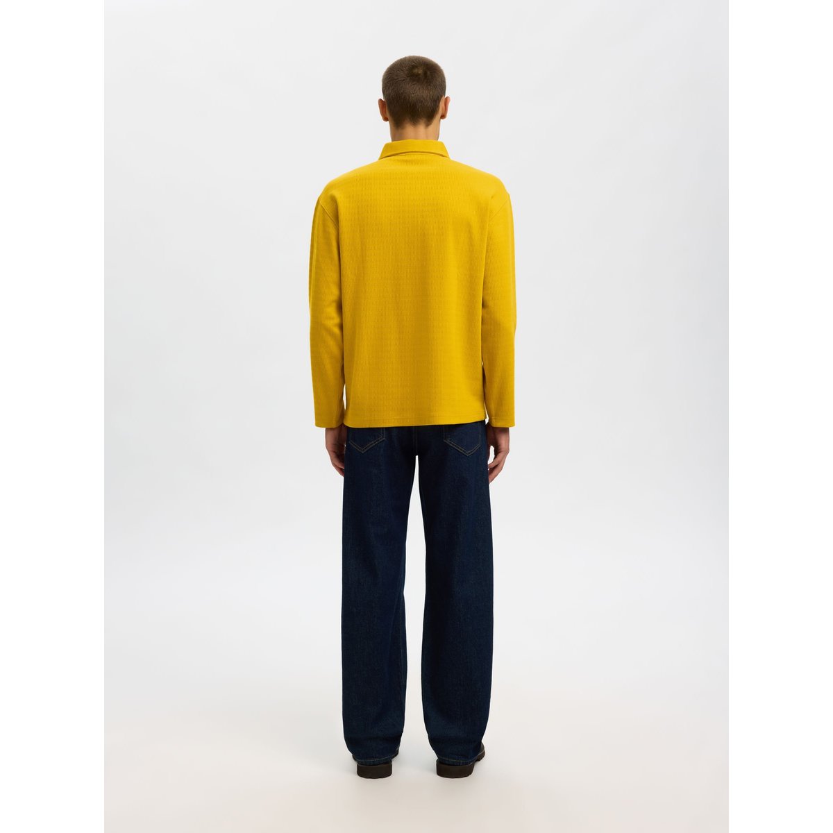 Polo À Manches Longues jaune - gold flake, SELECTED
