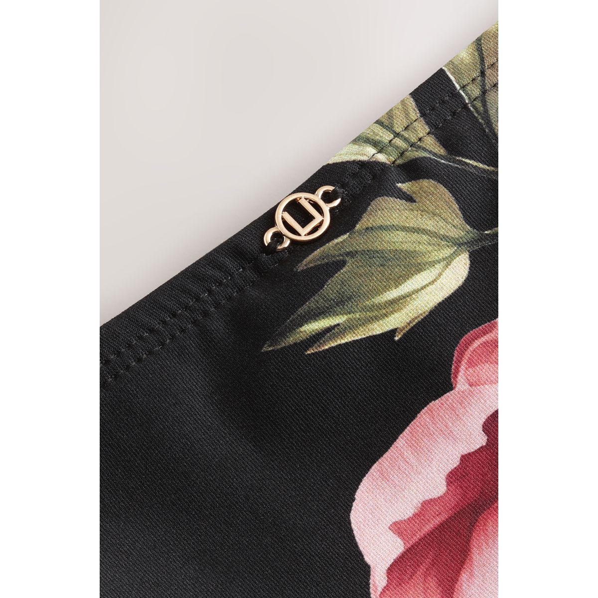 Bas de bikini imprimé fleuri - noir, NEXT