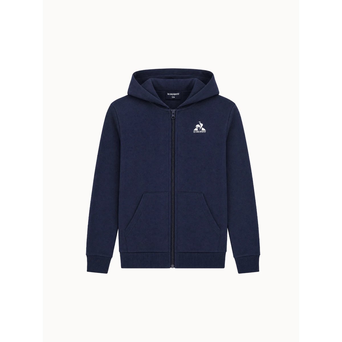 Veste zippée à capuche Essentiel en double face Essentiels blue, LE COQ SPORTIF