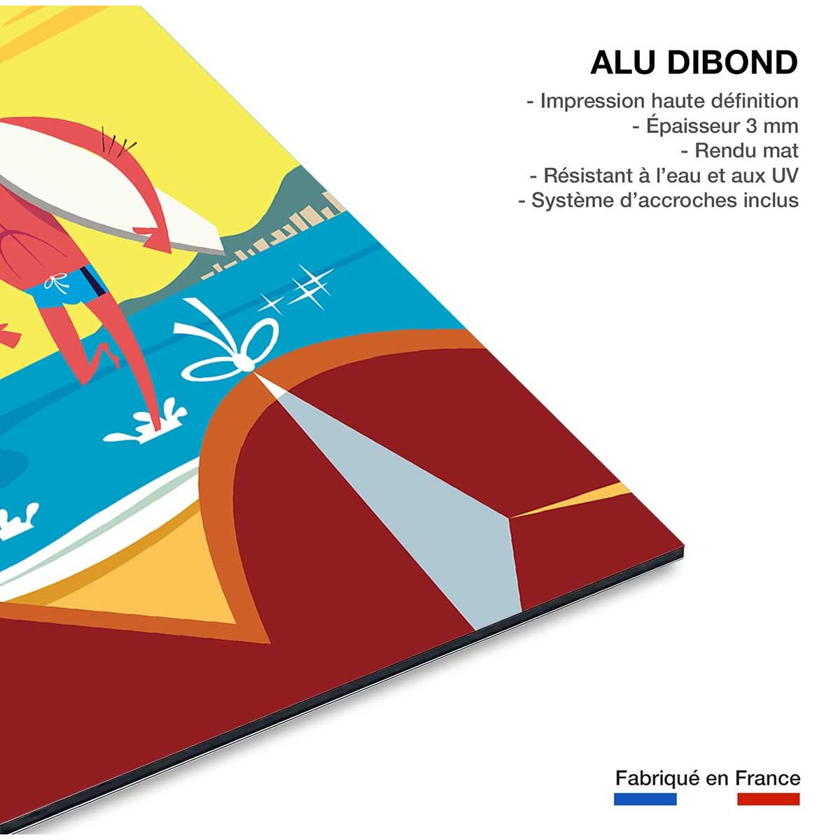 Tableau surf à bondi beach tableau alu dibond, HEXOA