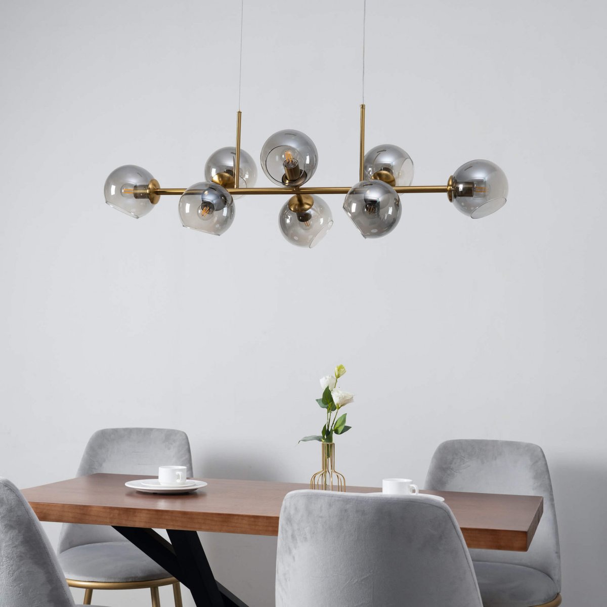 Grande suspension moderne - CARLOTTA doré / laiton, KOSILUM