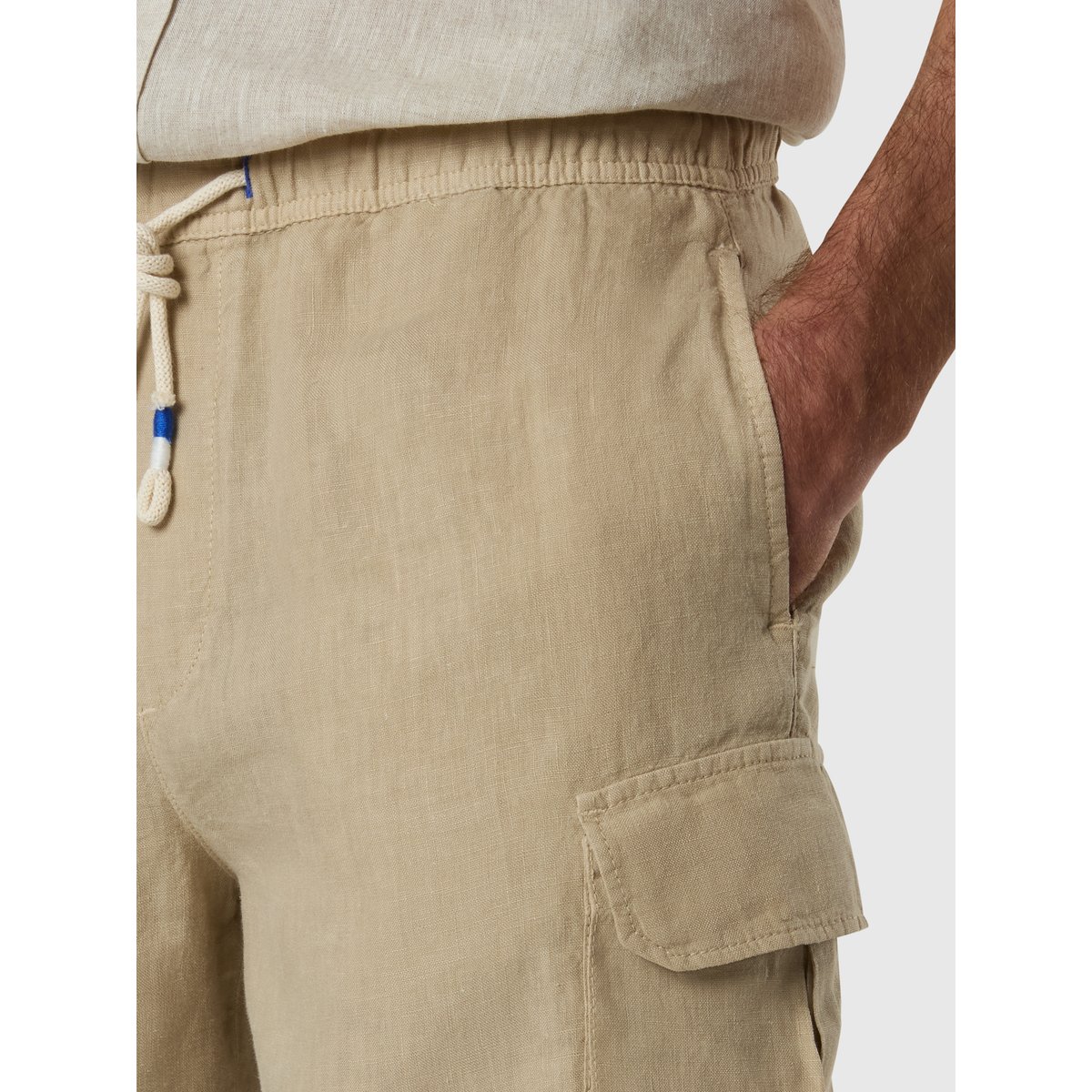 Shorts en lin DE SEASIDE chino beige, NORTH SAILS