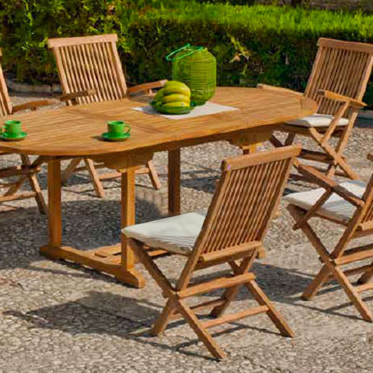 Chaise de jardin en bois 61x42x89cm bois, WADIGA