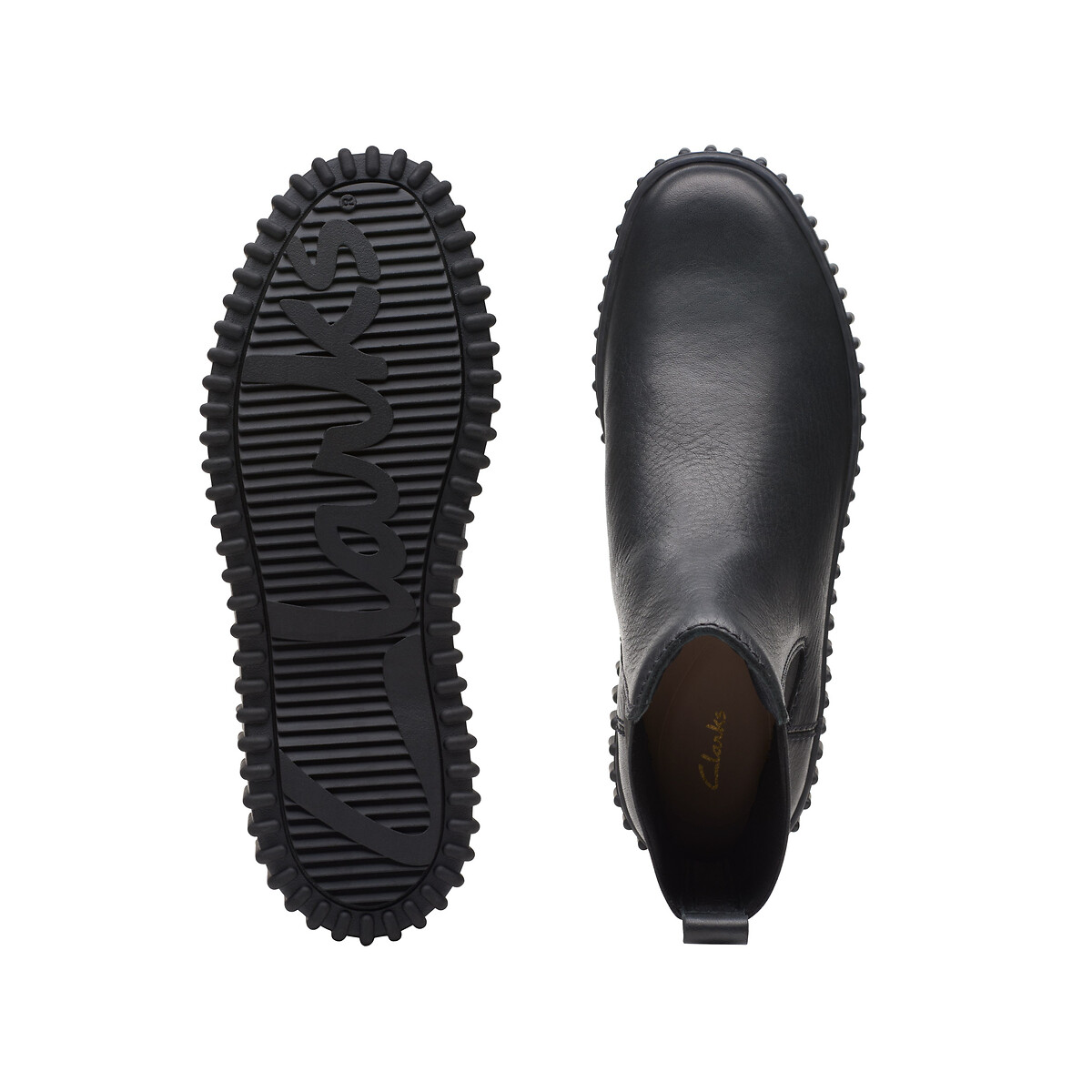 Boots chelsea en cuir Torhill Maple noir, CLARKS