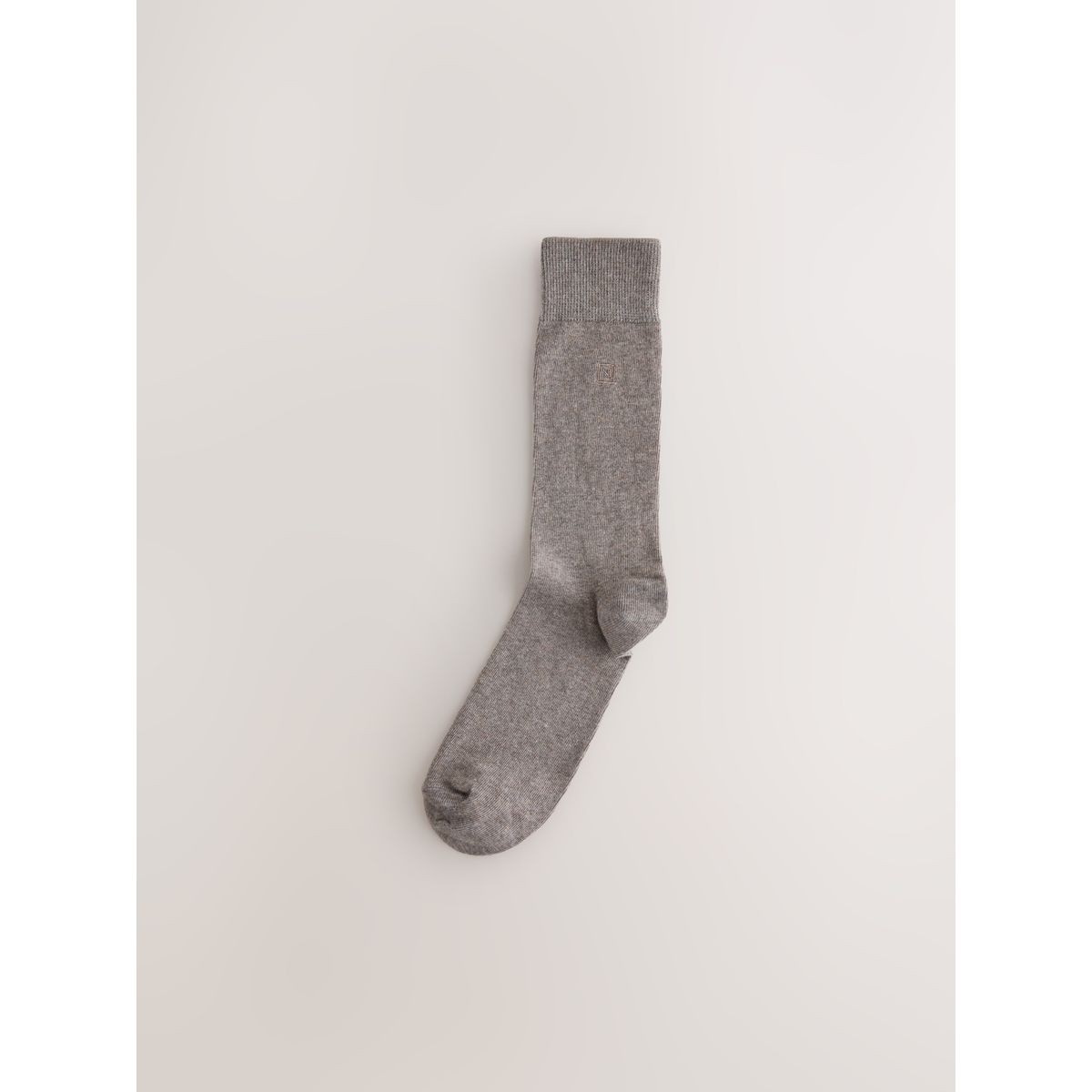 Chaussettes fraîcheur brodées bleu/vert/gris chiné, NEXT