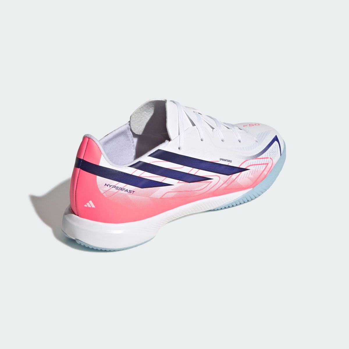 Chaussure De Football F50 Hyperfast League Indoor Enfants Chaussure De Football F50 Hyperfast League Indoor Enfants cloud white / solar purple / solar turbo, adidas Performance