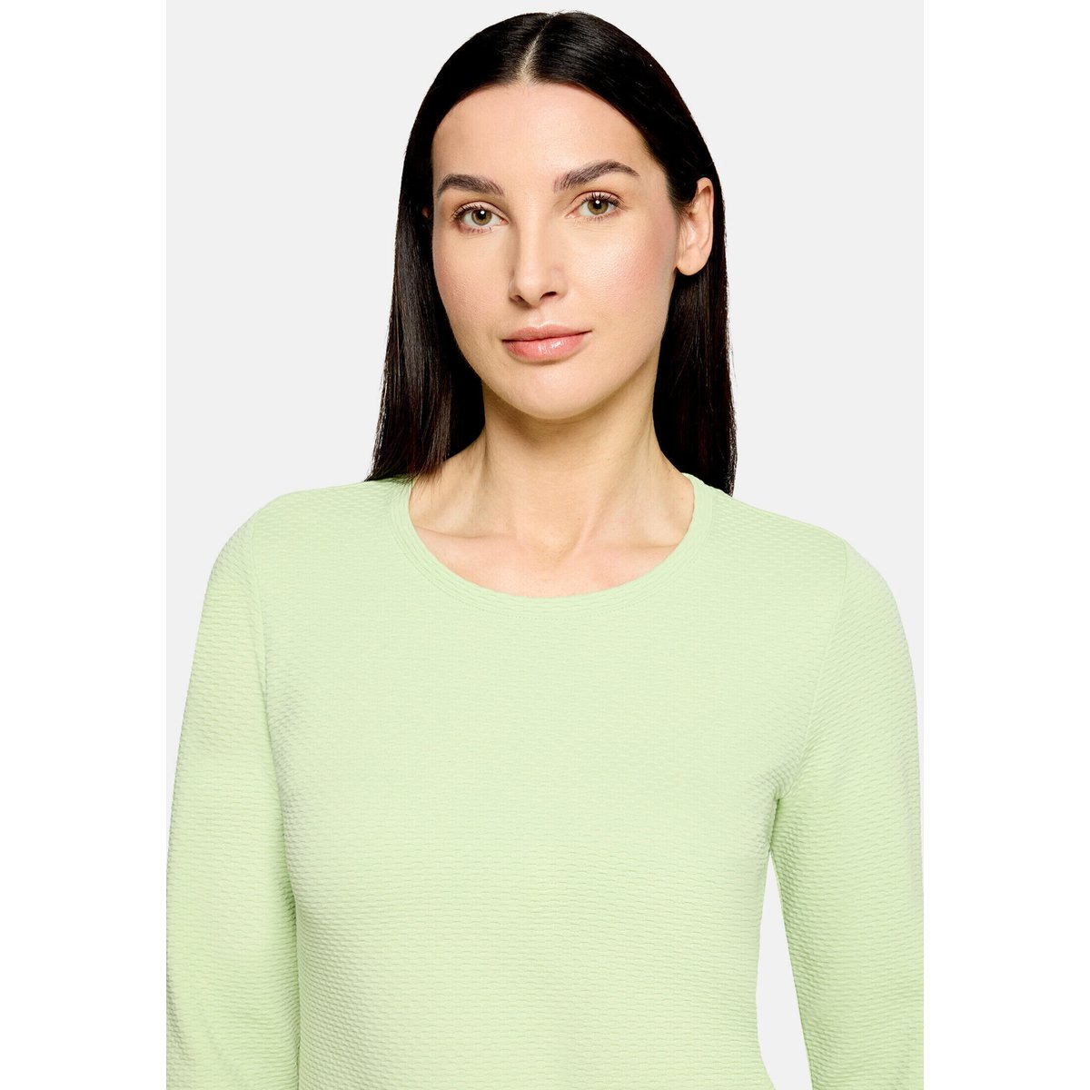 T-shirt basique avec structure foam green, BETTY BARCLAY