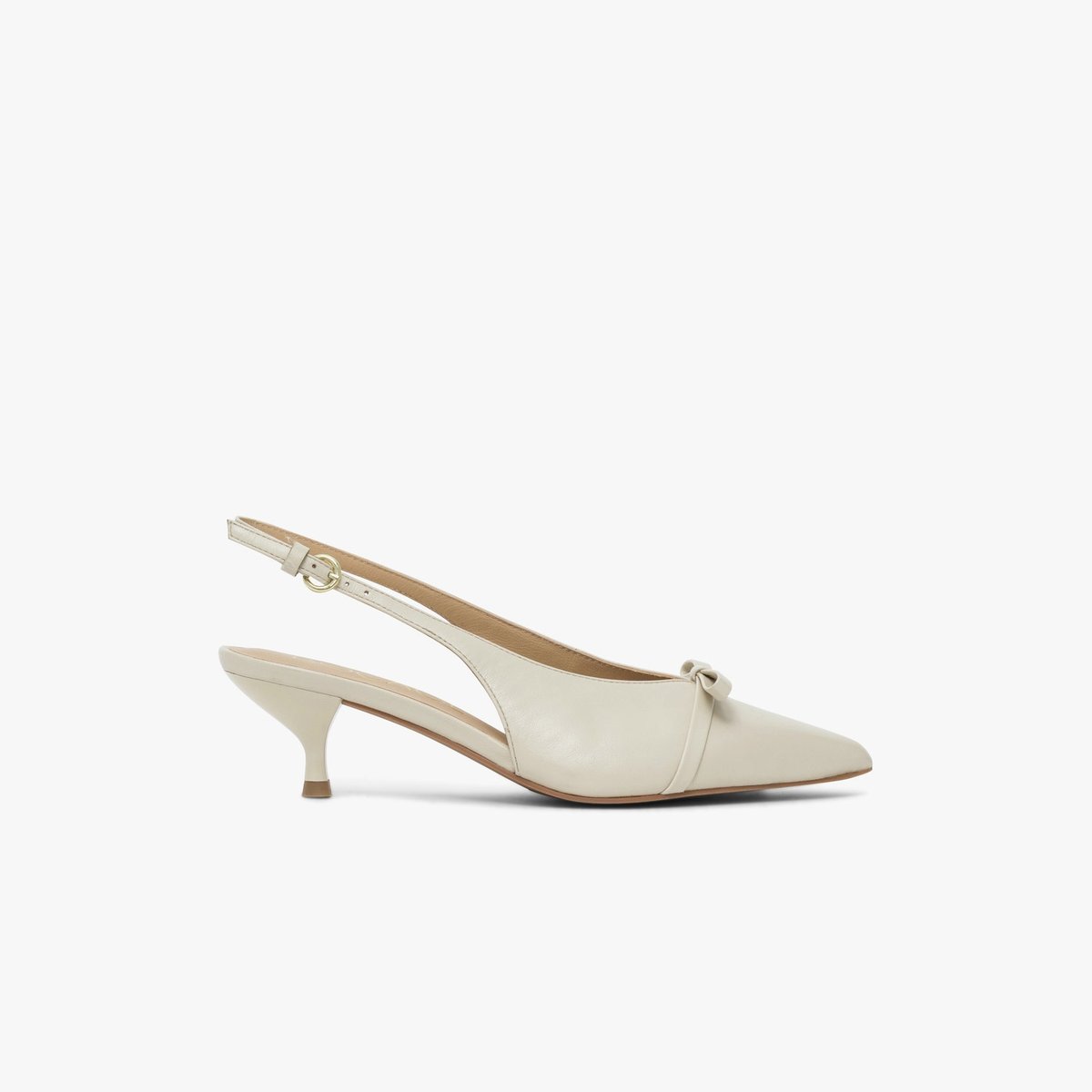 Escarpin en cuir DENISE blanc ecru, BOCAGE