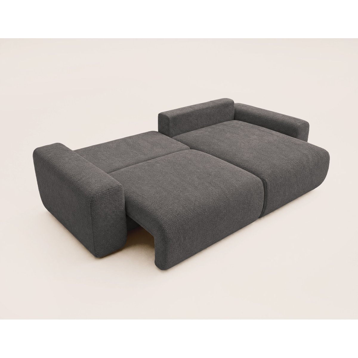 Canapé d'Angle Convertible 4 places - CONSTANCE gris, BEST MOBILIER