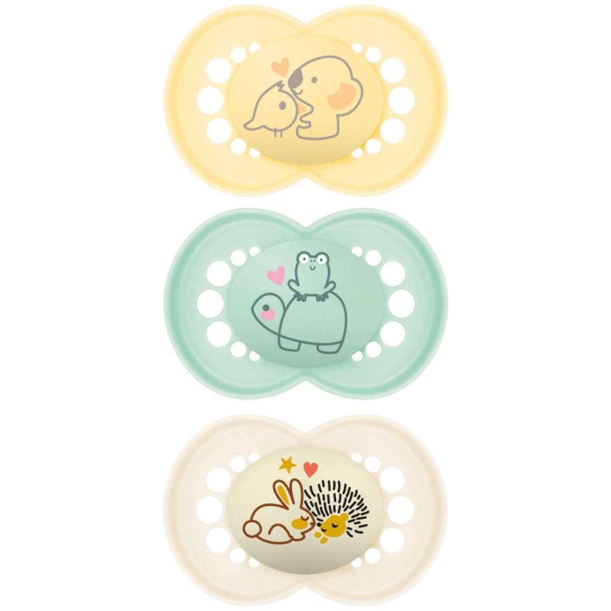 Lot de 3 sucettes 18 mois+ Original multicouleur, MAM
