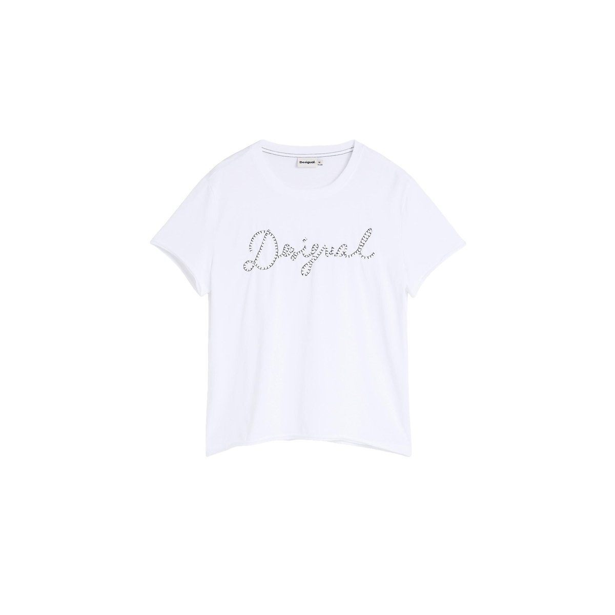 T-shirt 100 % coton blanc, DESIGUAL