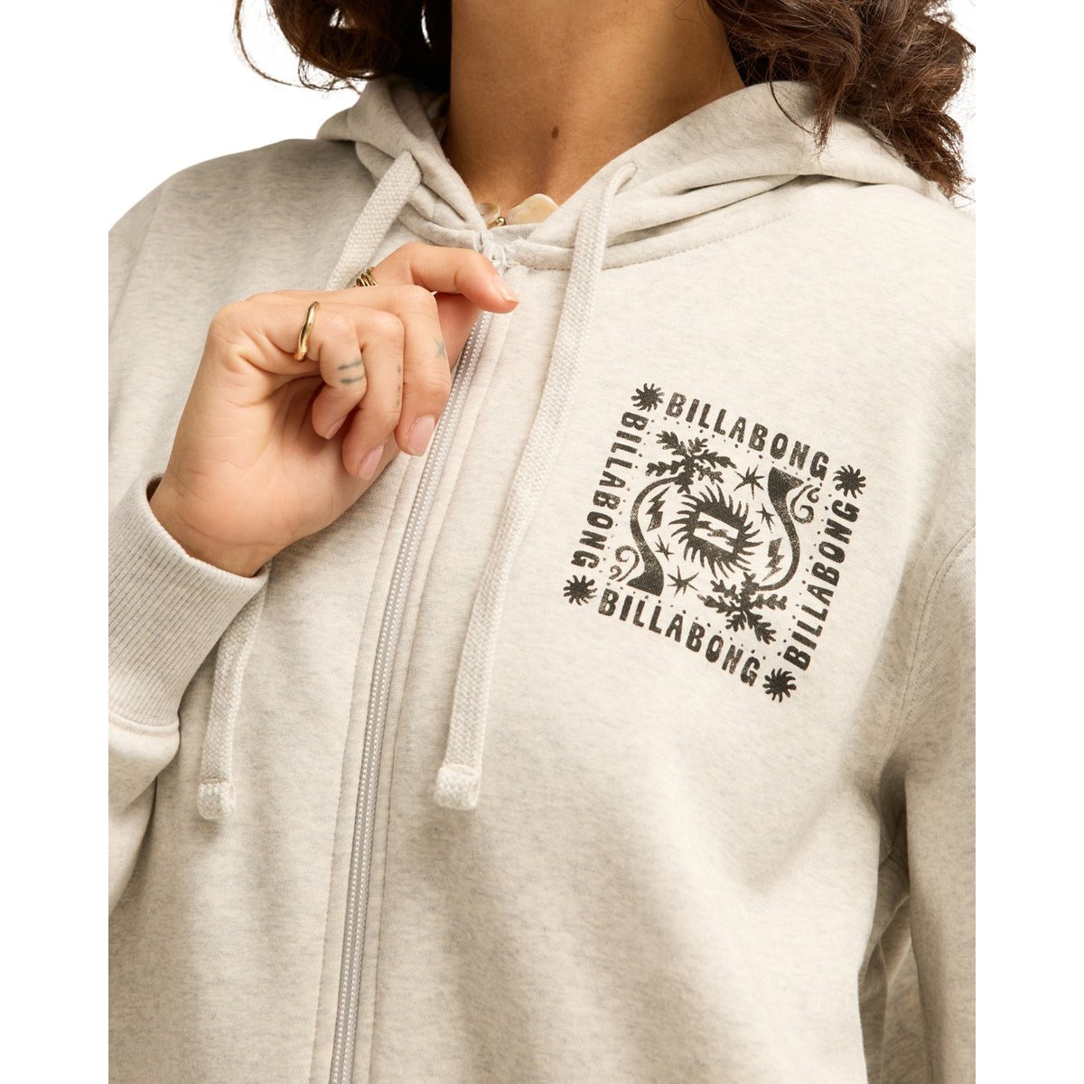 Sweat capuche zippé ALWAYS LOOKING gris grey heather, BILLABONG