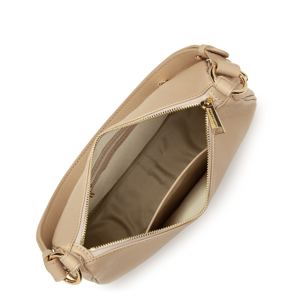 Schoudertas met rits M MILANO ARIA donkerbeige, LANCASTER