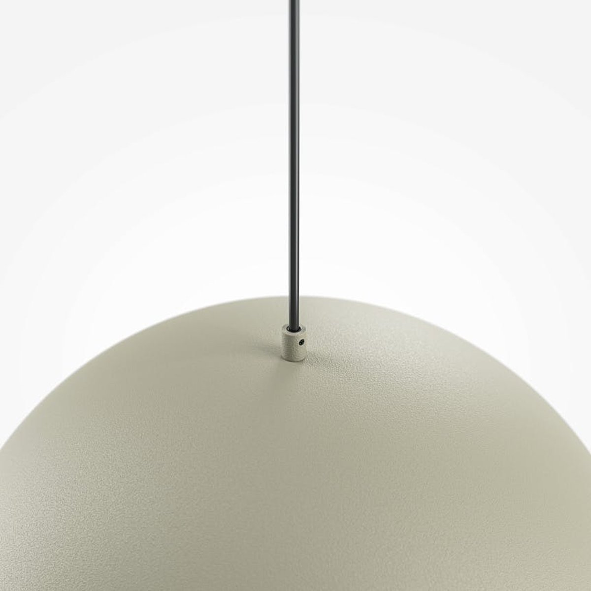 Suspension de cuisine dôme en métal FLORA beige, PIER IMPORT