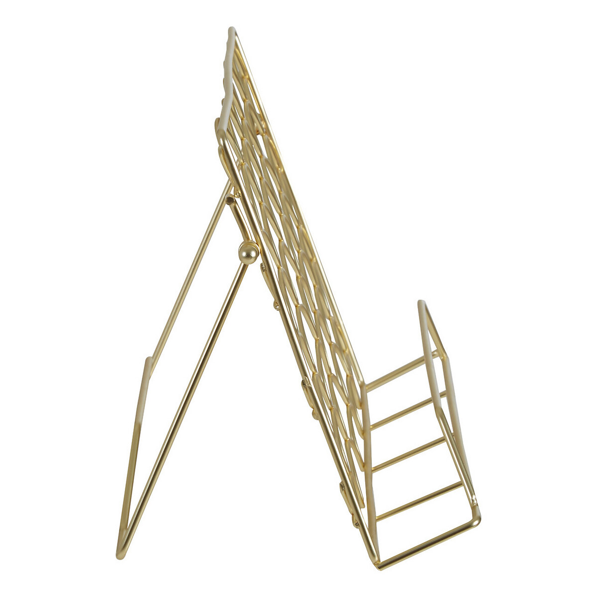 Deco Style Cook Book Stand in Matte Gold Finish gold-coloured, SO'HOME