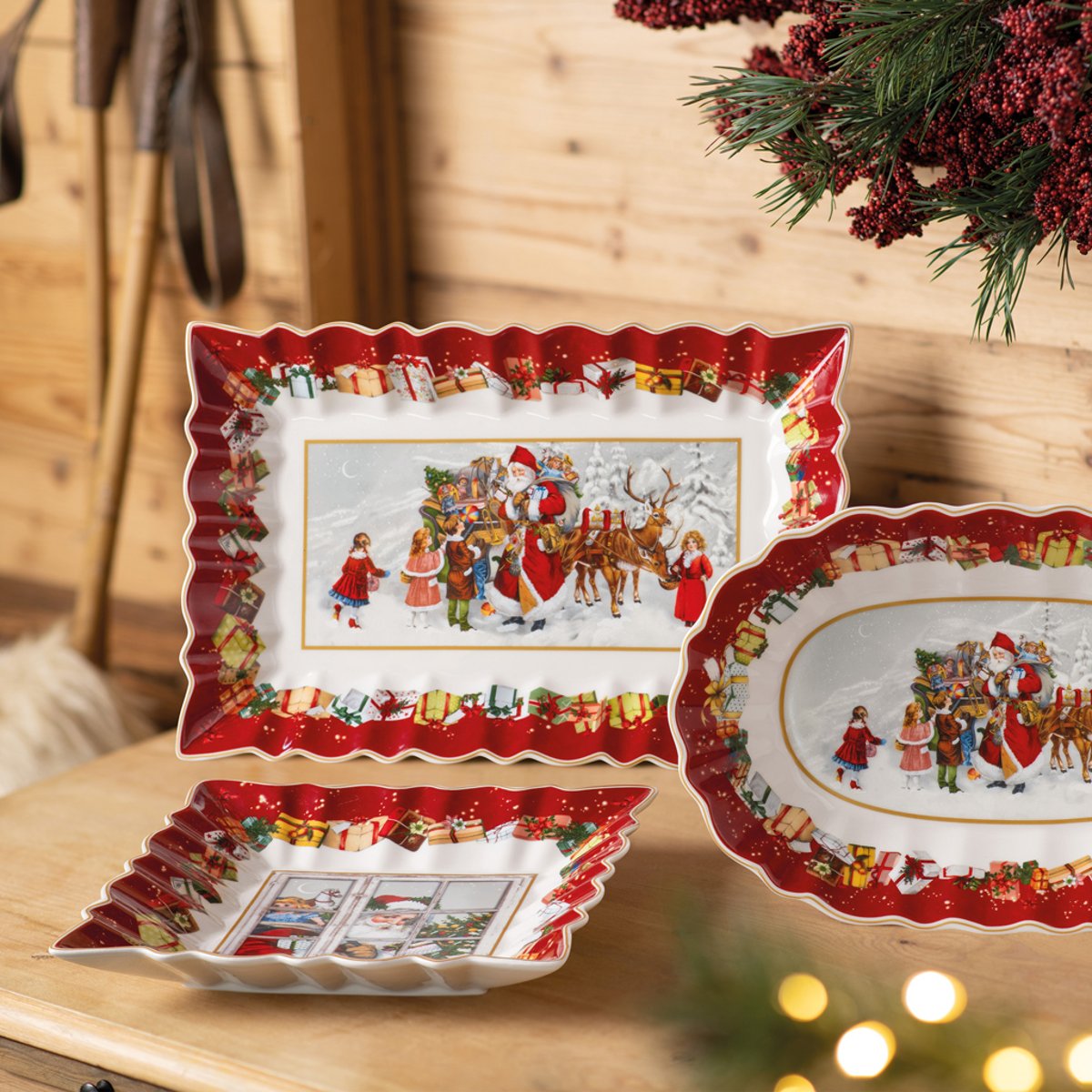 Coupe Carrée, Père Noël TOY'S FANTASY multicolore, VILLEROY & BOCH