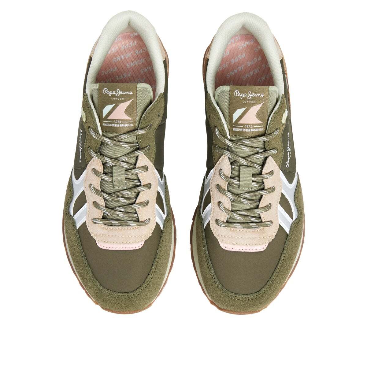 Brit - Baskets De Running Rétro vert foncé, PEPE JEANS