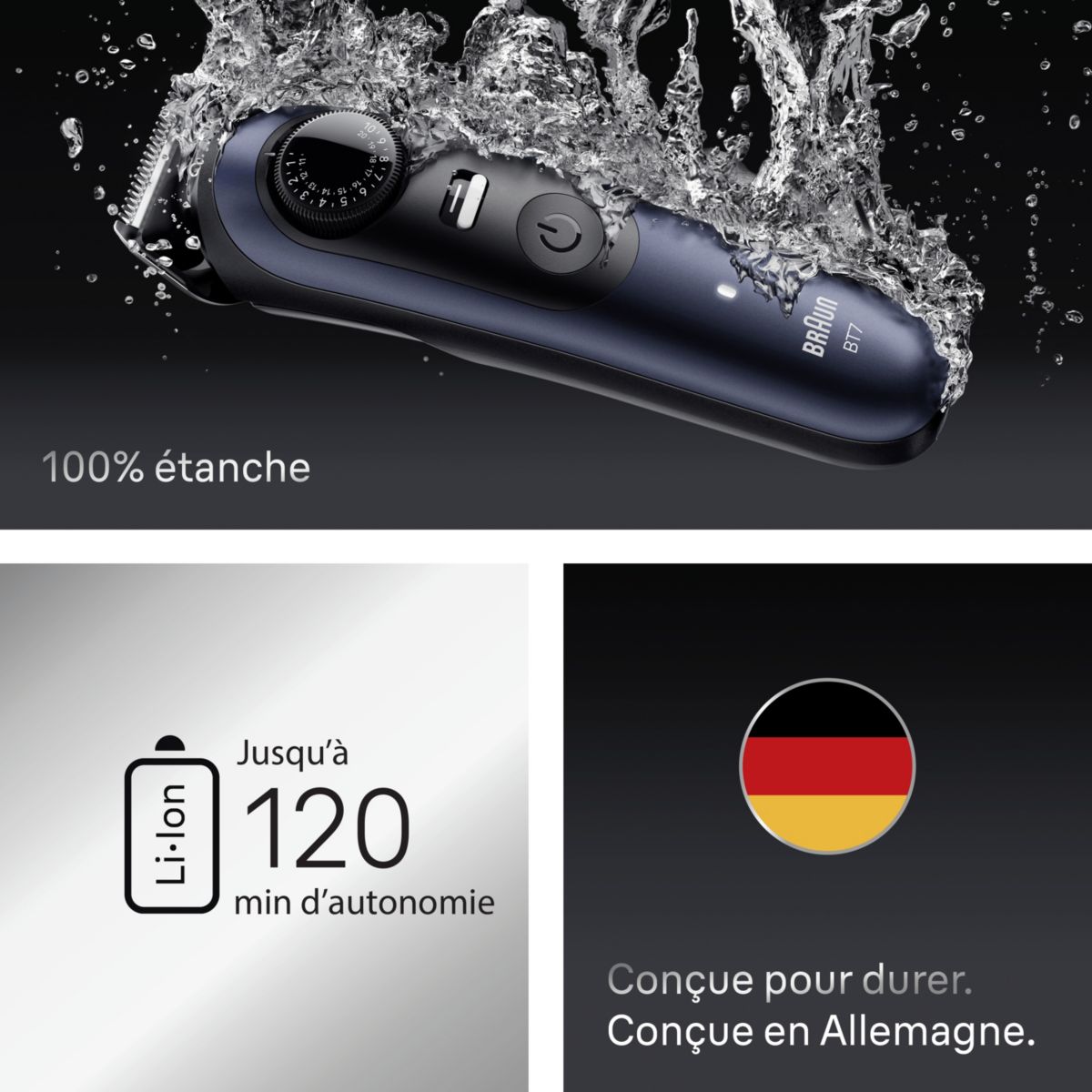 Tondeuse barbe BT7540 couleur unique, BRAUN
