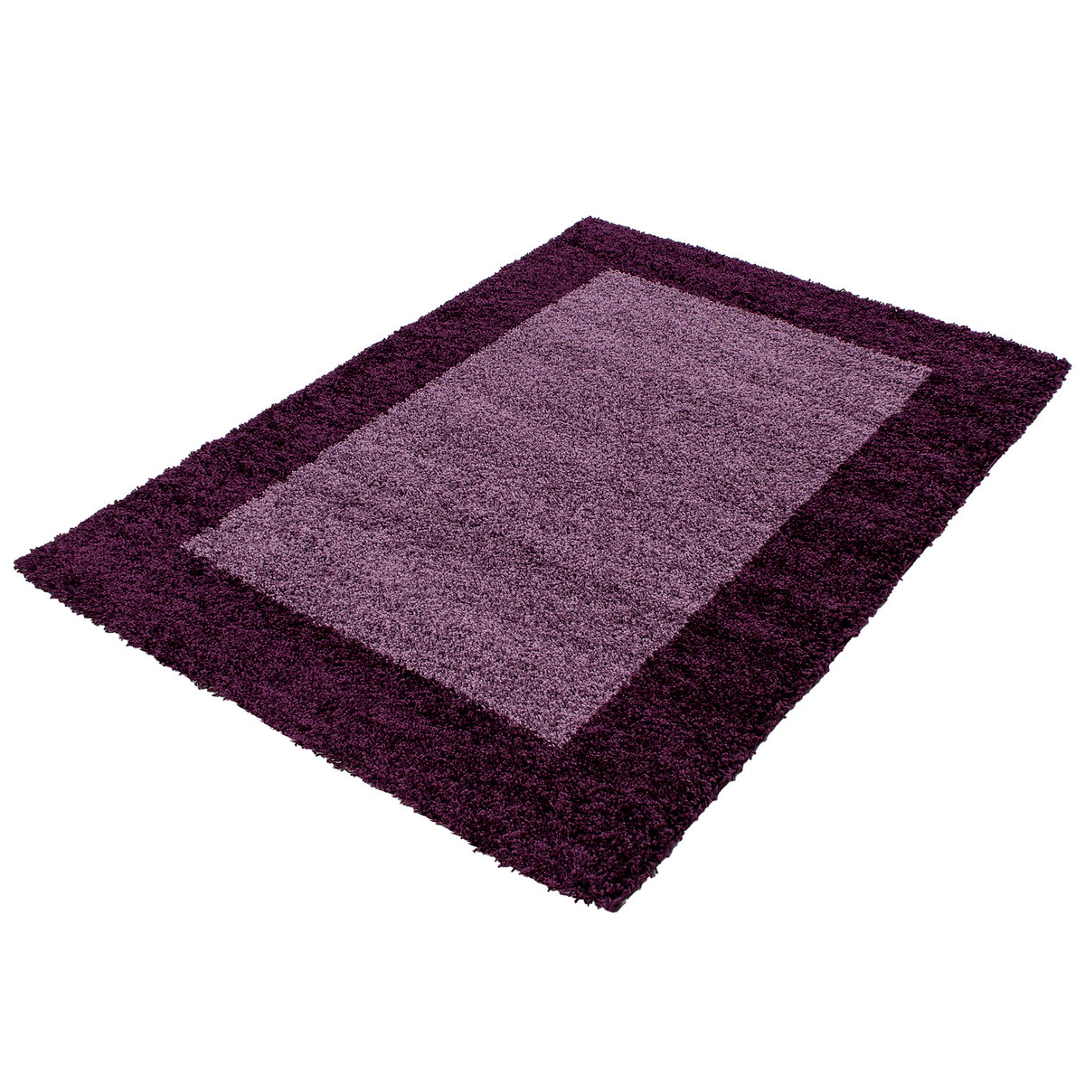 Tapis de salon shaggy bicolore OTTA lila, NAZAR RUGS