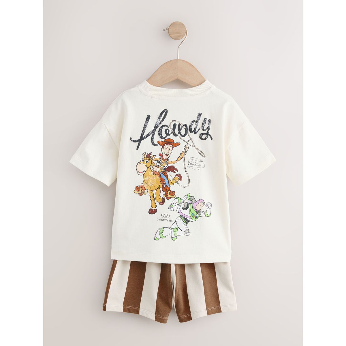 Ensemble short et t-shirt toy story écru, NEXT