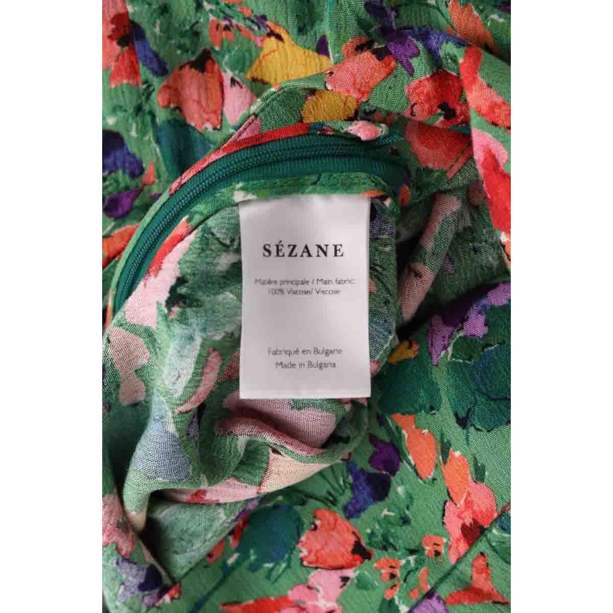 Pantalon large - Très Bon État vert, SEZANE