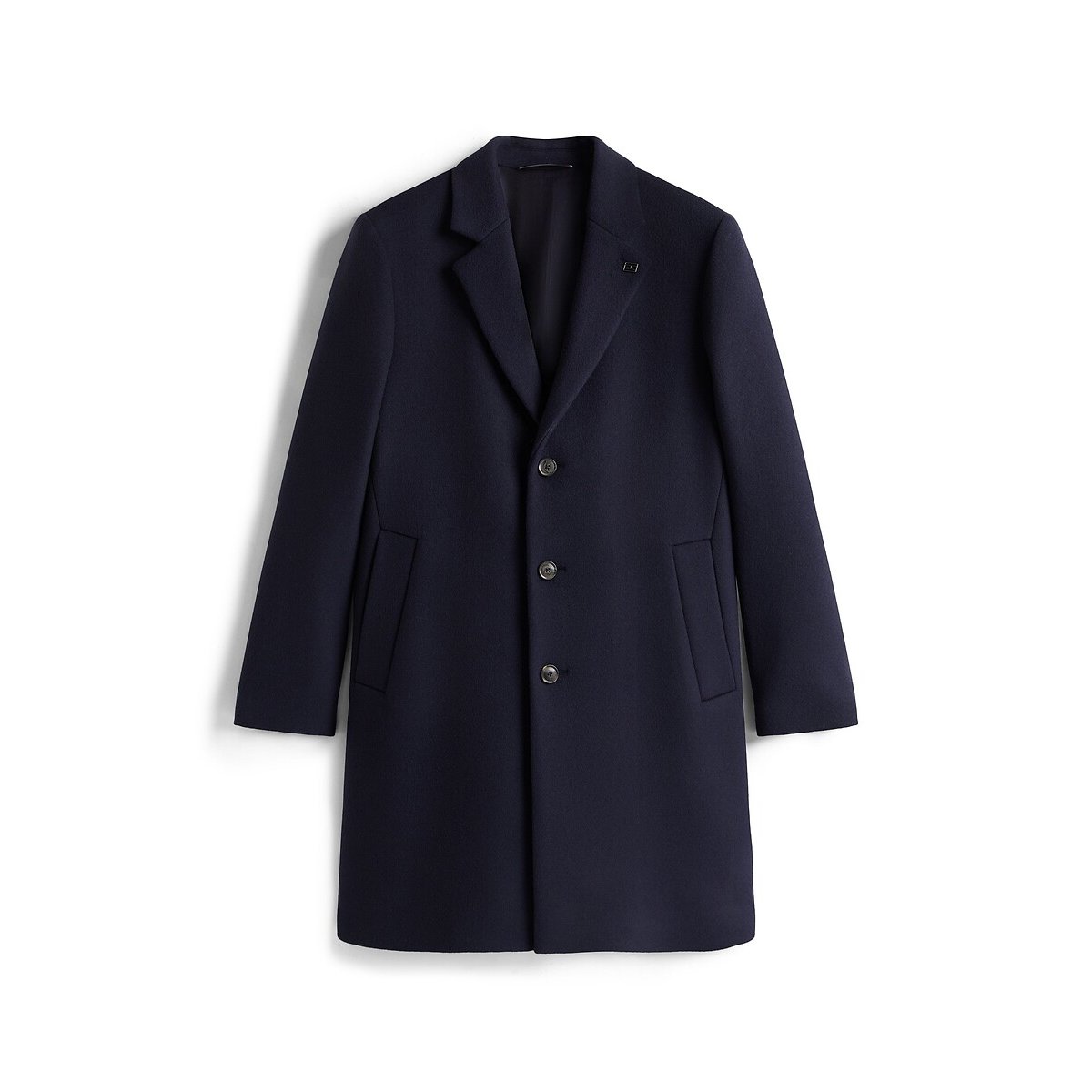 Caban in misto lana blu marino, TOMMY HILFIGER
