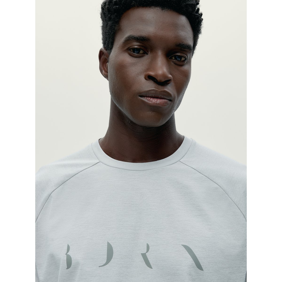 T-shirt de sport homme Core Manches courtes gris moyen, BORN