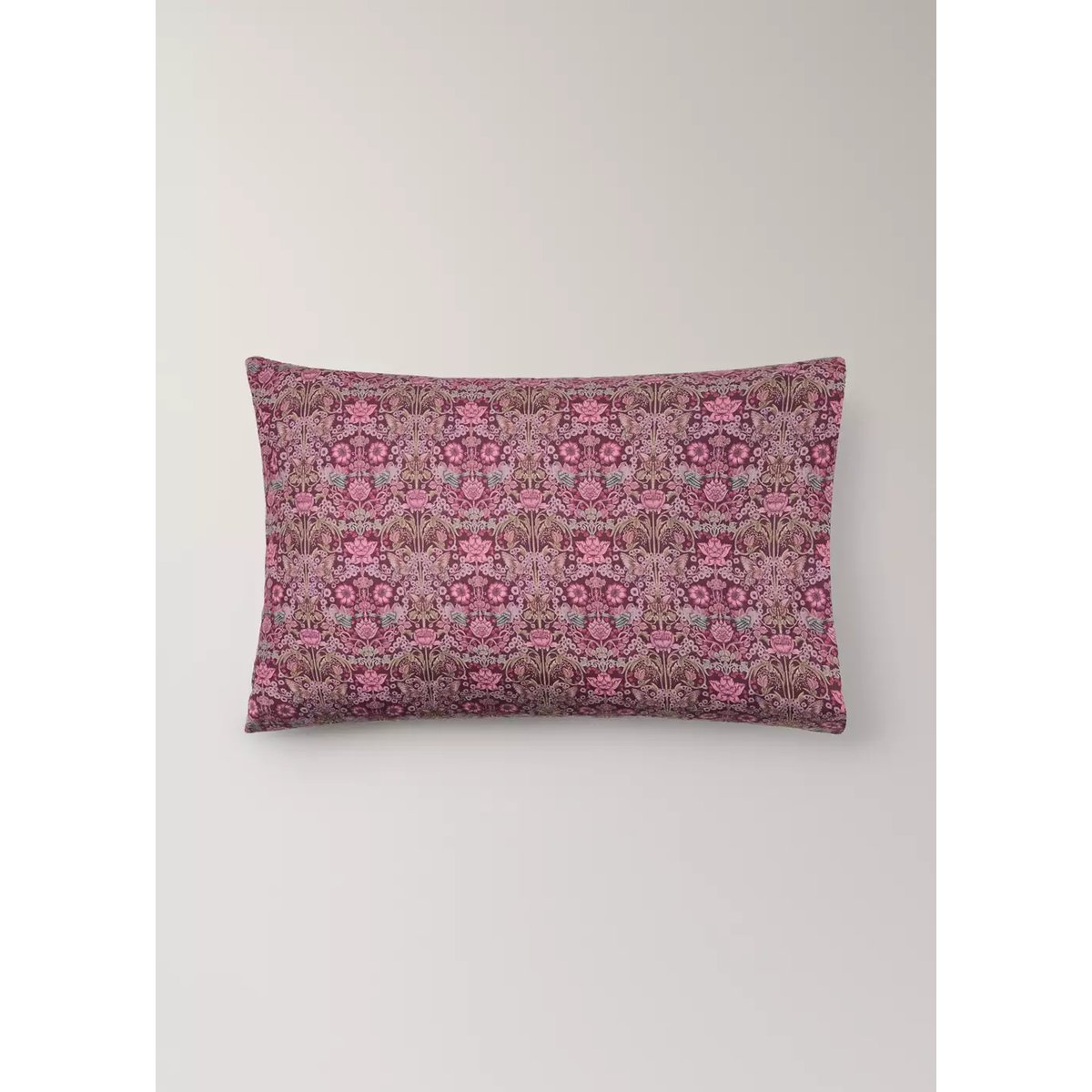 Deux taies d’oreiller imprimé floral 50 x 75 cm prune, MANGO HOME