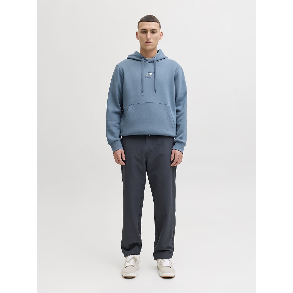 Sweat à capuche bleu, JACK & JONES