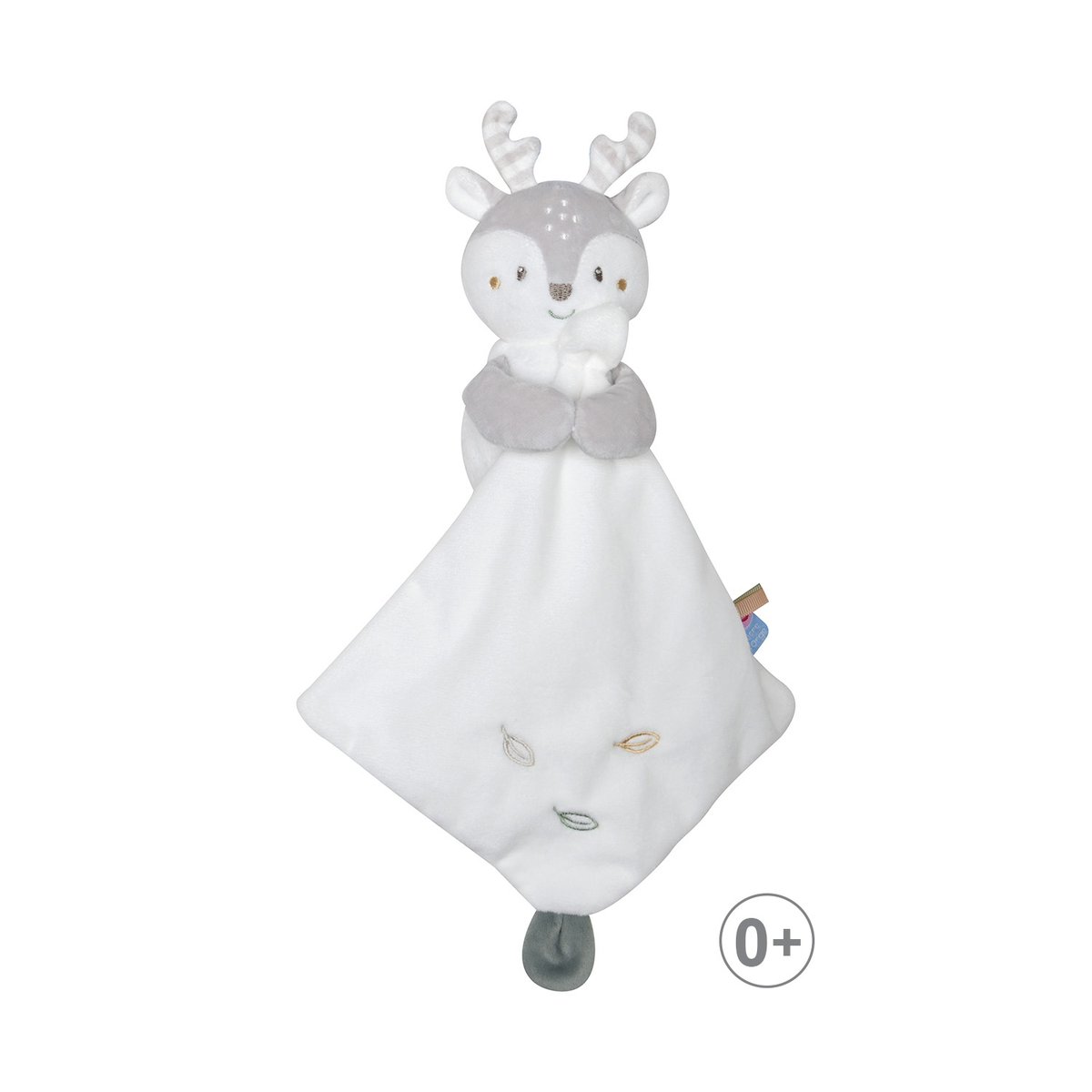 Doudou mouchoir xl renne severiano velours doux beige, SUCRE D'ORGE